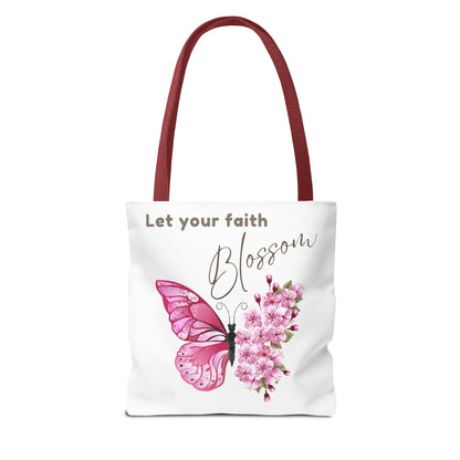 LET YOUR FAITH BLOSSOM - TOTE BAG