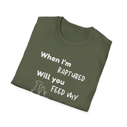 RAPTURED - DOG & CAT T-SHIRT - W - WH