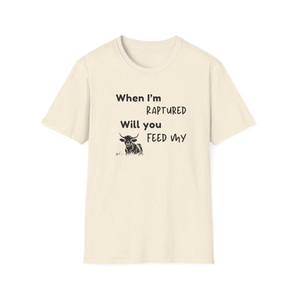 RAPTURED - COW T-SHIRT - SS - BK