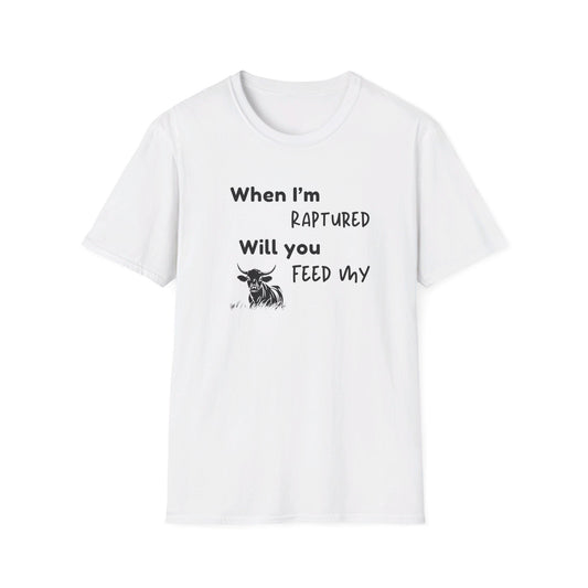 RAPTURED - COW T-SHIRT - SS - BK