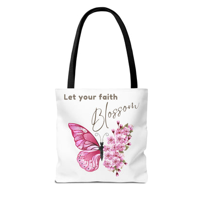 LET YOUR FAITH BLOSSOM - TOTE BAG