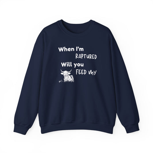 RAPTURED COW SWEATSHIRT - M - WH