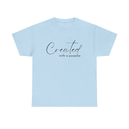 CREATED WITH A PURPOSE T-SHIRT - BK