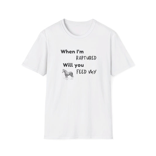 RAPTURED - HORSE T-SHIRT - M - WH