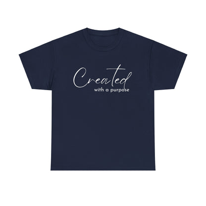CREATED WITH A PURPOSE T-SHIRT - WH