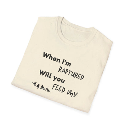 RAPTURED - BIRDS T-SHIRT - M - BK