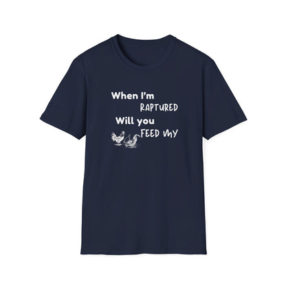 RAPTURED - CHICKENS T-SHIRT - W - WH