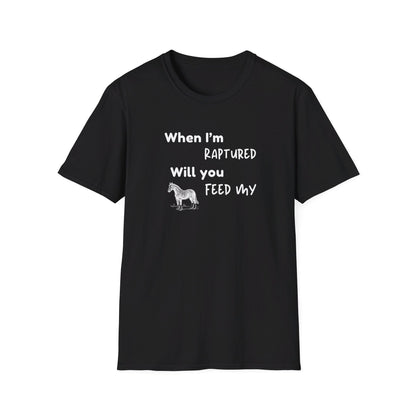 RAPTURED - HORSE T-SHIRT - M - WH