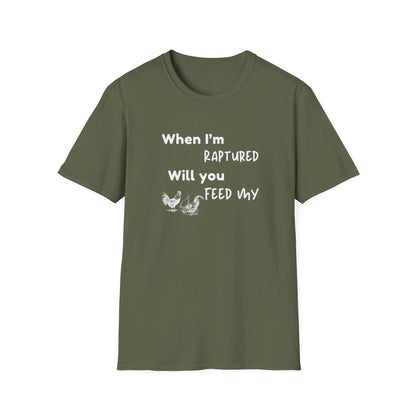RAPTURED - CHICKENS T-SHIRT - W - WH