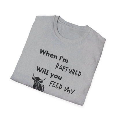 RAPTURED - COW T-SHIRT - SS - BK