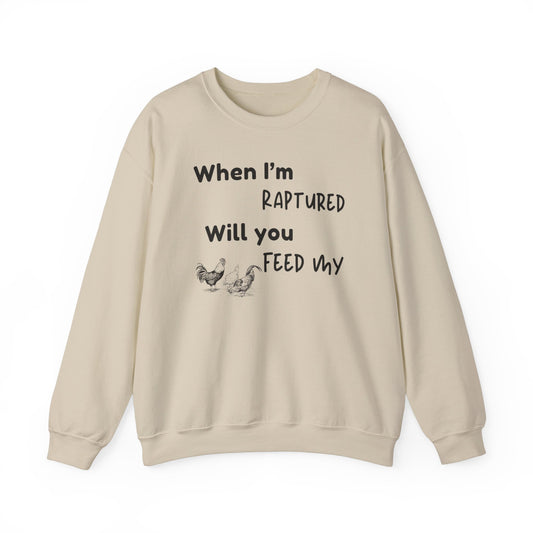 RAPTURED CHICKENS SWEATSHIRT - M - BK