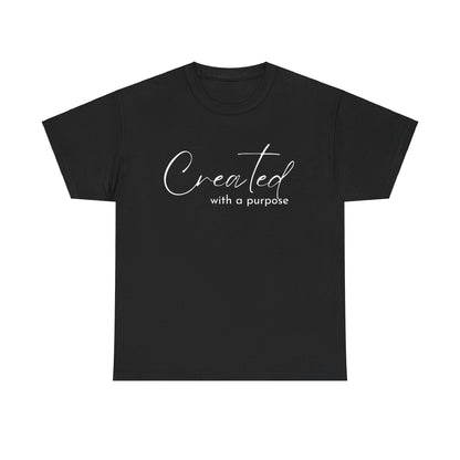CREATED WITH A PURPOSE T-SHIRT - WH