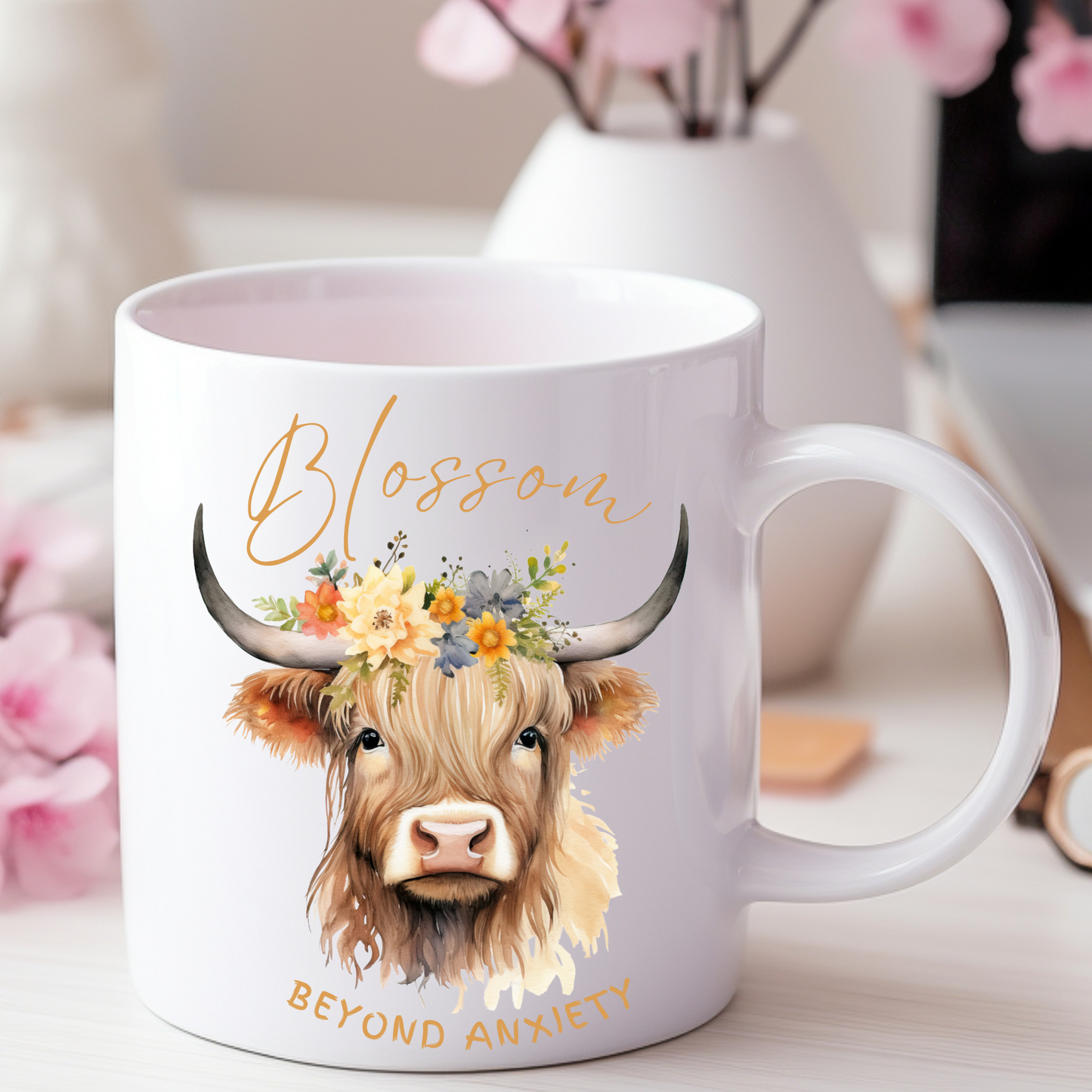 BLOSSOM BEYOND ANXIETY - MUG