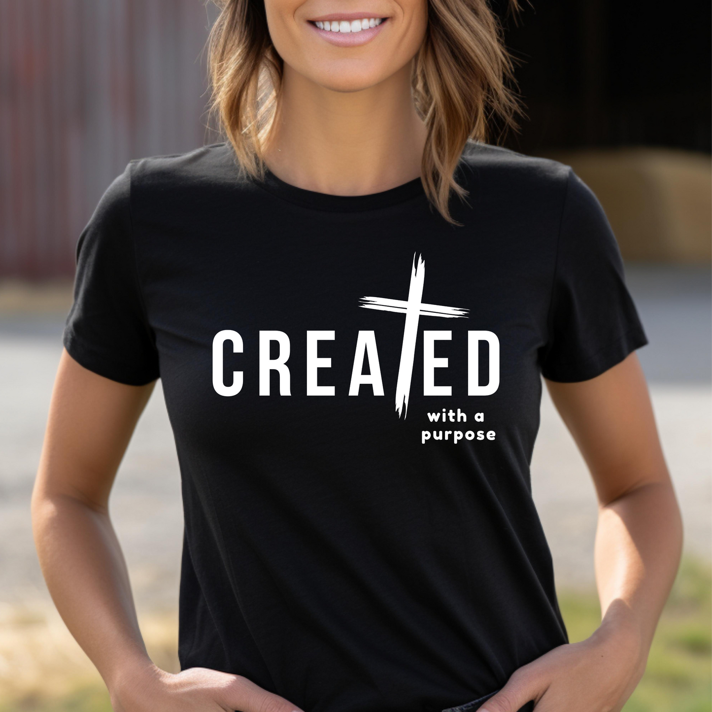 CREATED WITH PURPOSE CROSS T-SHIRT - RXWH