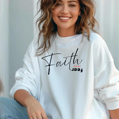 FAITH OVER FEAR SWEATSHIRT - W - BK