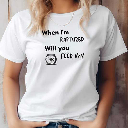 RAPTURED - FISH T-SHIRT - W - BK