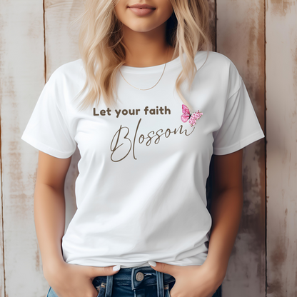 LET YOUR FAITH BLOSSOM T-SHIRT - GY