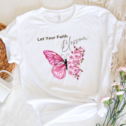 LET YOUR FAITH BLOSSOM T-SHIRT - BBGY