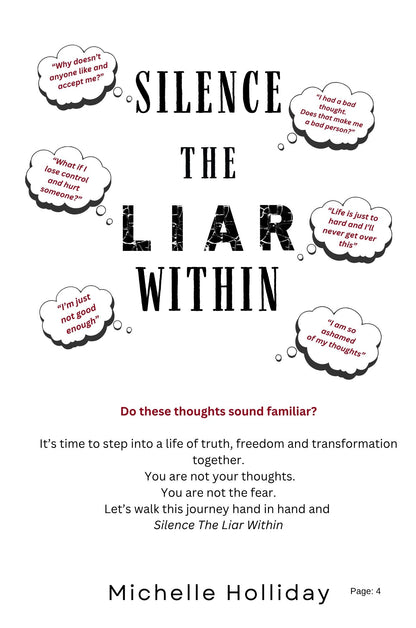SILENCE THE LIAR WITHIN - BOOK
