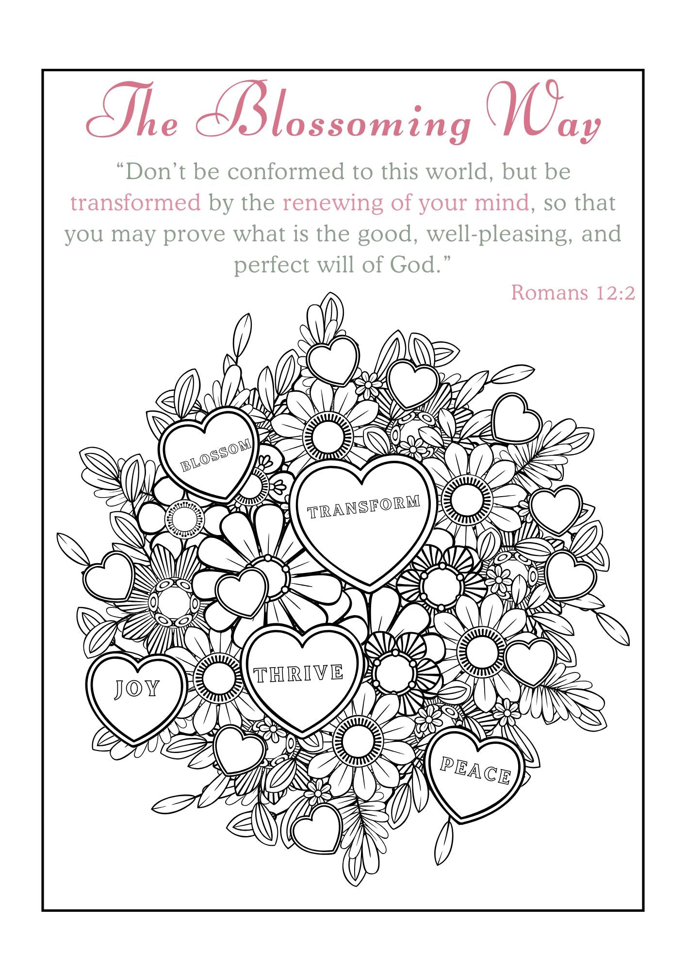 BLOSSOM THROUGH SCRIPTURE COLOURING BOOK