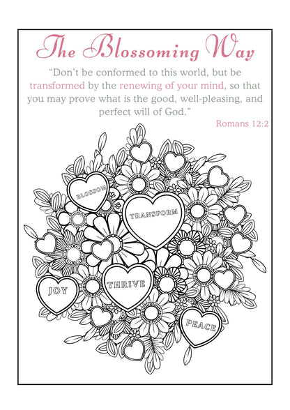 BLOSSOM THROUGH SCRIPTURE COLOURING BOOK