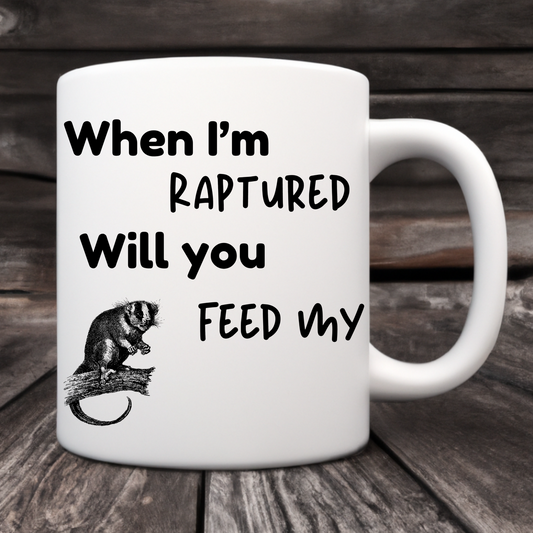 RAPTURED COFFEE MUG - POSSUM