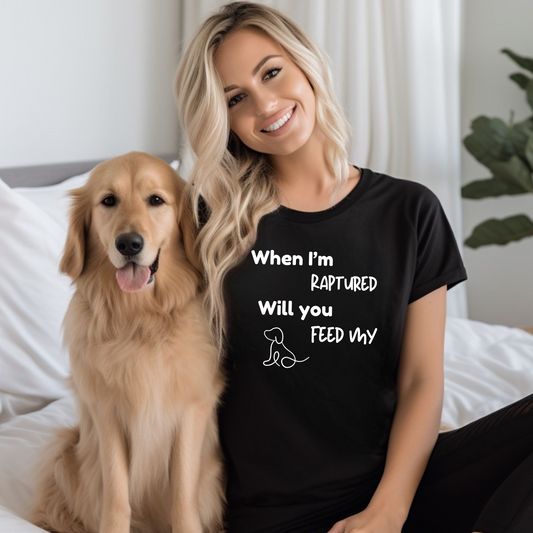 RAPTURED - DOG T-SHIRT - W - WH