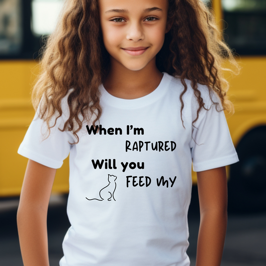 RAPTURED CAT T-SHIRT - BK