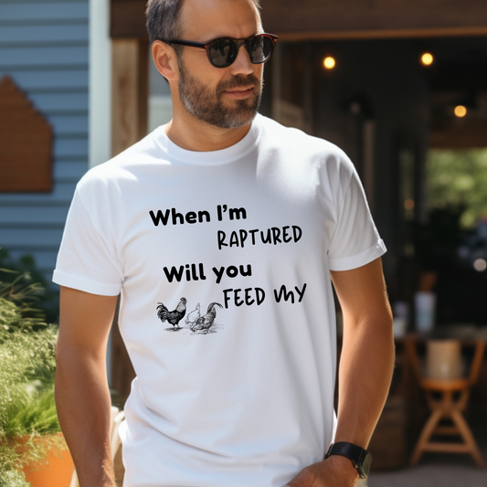 RAPTURED - CHICKEN T-SHIRT - M - BK