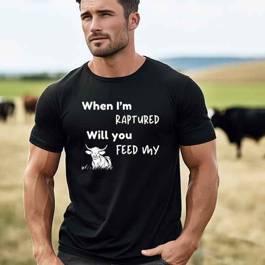 RAPTURED - COW T-SHIRT - M - WH