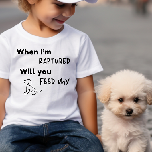 RAPTURED DOG T-SHIRT - BK