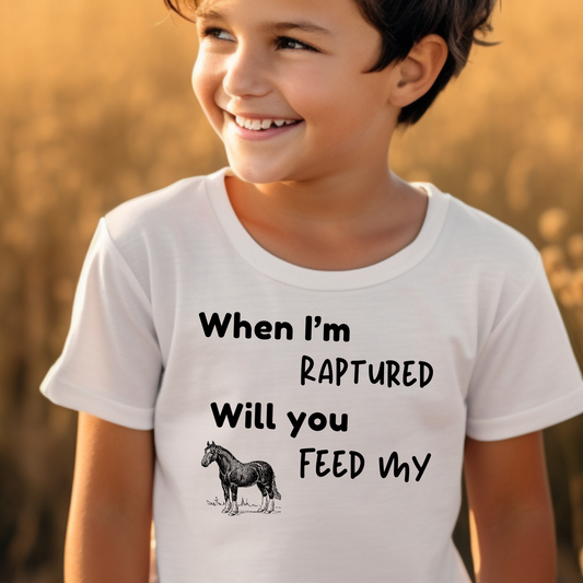 RAPTURED HORSE T-SHIRT - BK