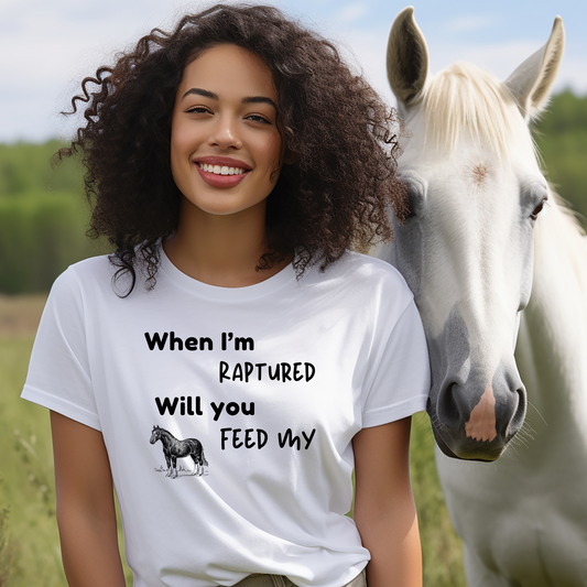 RAPTURED - HORSE T-SHIRT - W - BK