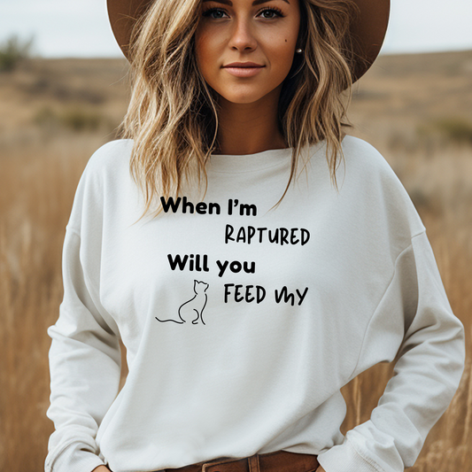 RAPTURED CAT SWEATSHIRT -W- LBK