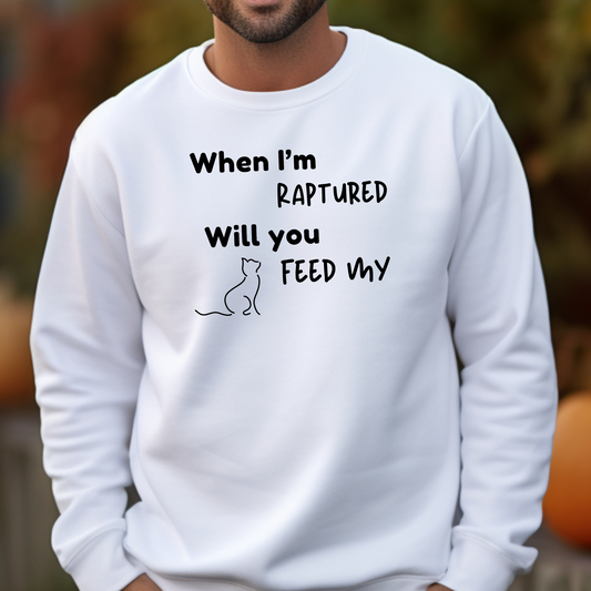 RAPTURED CAT SWEATSHIRT -M- LBK