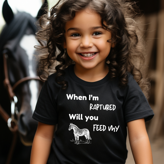 RAPTURED HORSE T-SHIRT - WH