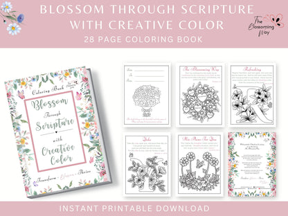 BLOSSOM THROUGH SCRIPTURE COLOURING BOOK