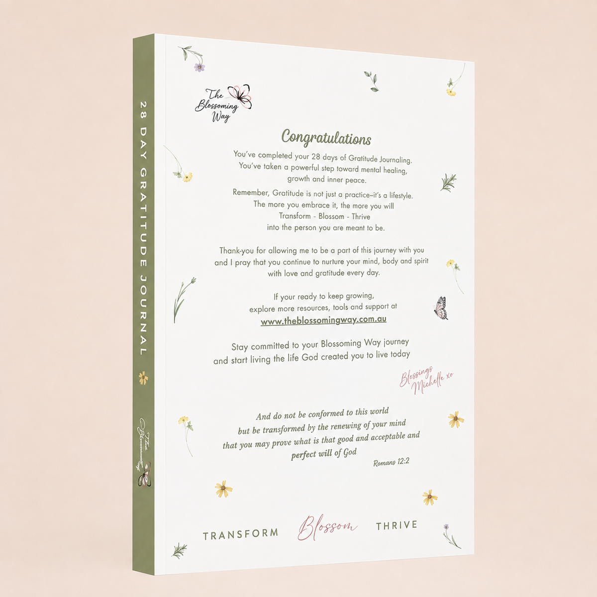 28 DAY GRATITUDE JOURNAL
