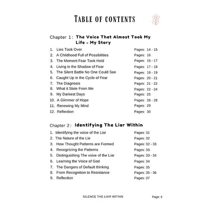 SILENCE THE LIAR WITHIN E-BOOK