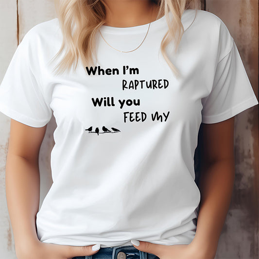 RAPTURED - BIRDS T-SHIRT - W - BK