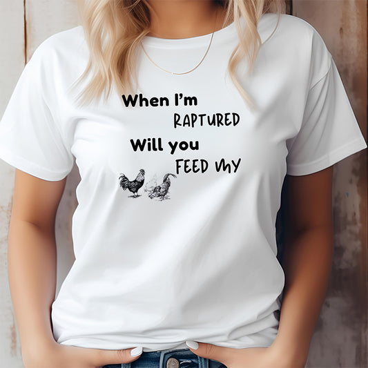 RAPTURED - CHICKEN T-SHIRT - W - BK
