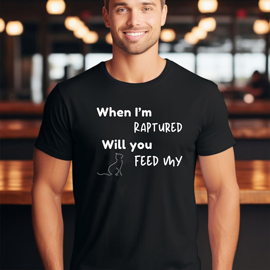 RAPTURED - CAT T-SHIRT - M - WH