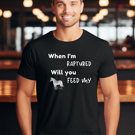 RAPTURED - HORSE T-SHIRT - M - WH