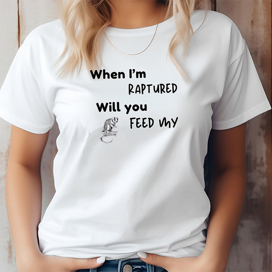 RAPTURED - POSSUM T-SHIRT - W - BK