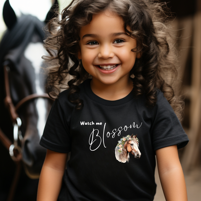 WATCH ME BLOSSOM T-SHIRT - HORSE - WT