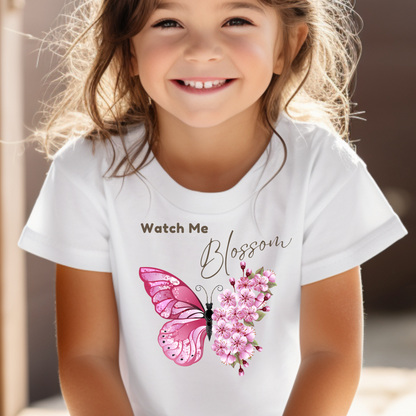 WATCH ME BLOSSOM T-SHIRT - BUTTERFLY - DK