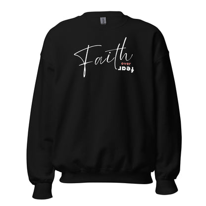 FAITH OVER FEAR SWEATSHIRT - W - WH