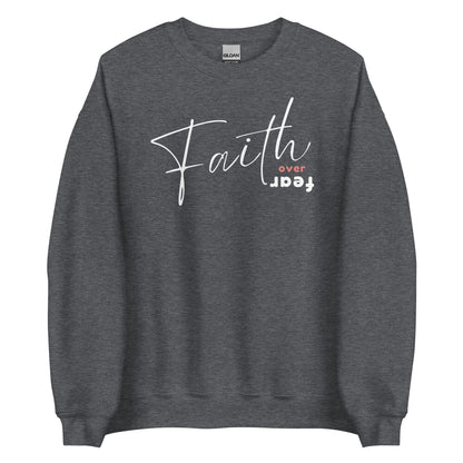 FAITH OVER FEAR SWEATSHIRT - W - WH