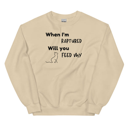 RAPTURED CAT SWEATSHIRT -W- LBK