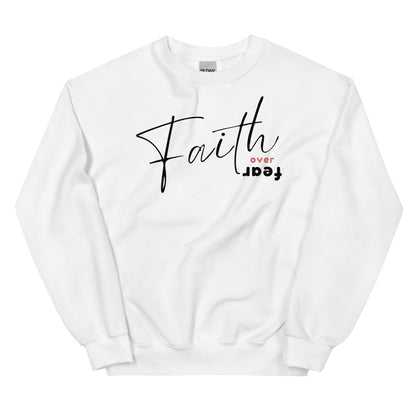 FAITH OVER FEAR SWEATSHIRT - M - BK